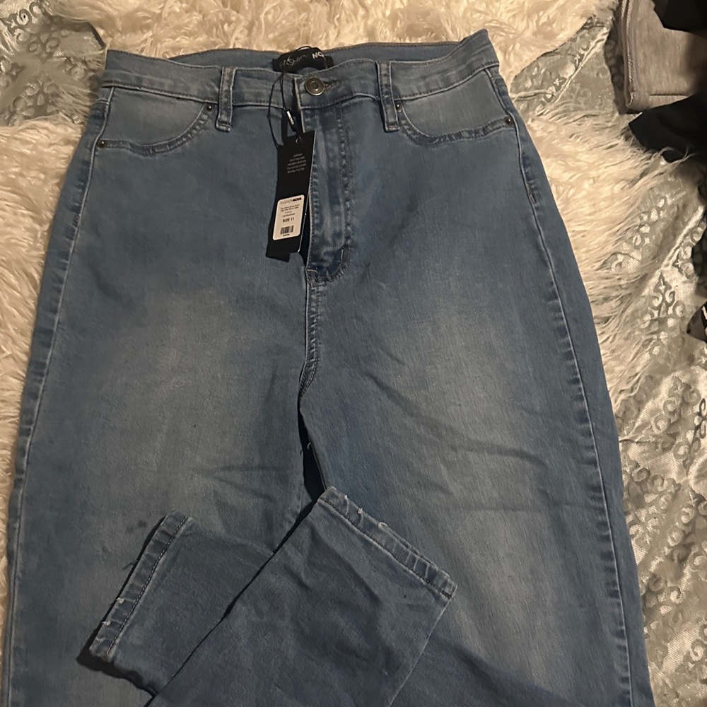 Fashion Nova Light Blue High Rise Women's Jeans